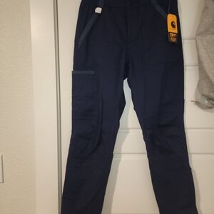 Carhartt Women's Dark Blue Straight Leg Pants